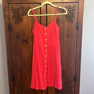 Red Universal Thread linen dress
